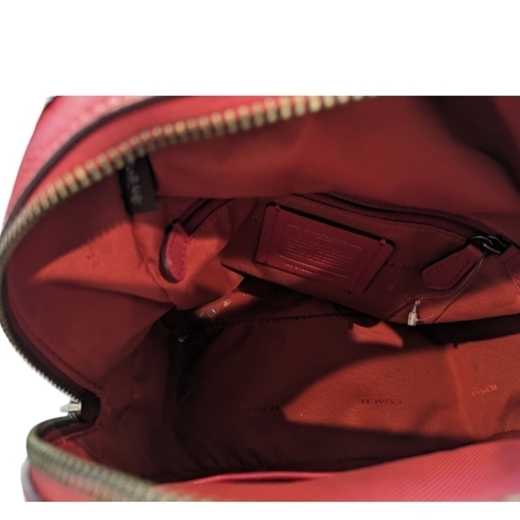 Coach backpack in  red - Picture 3 of 8
